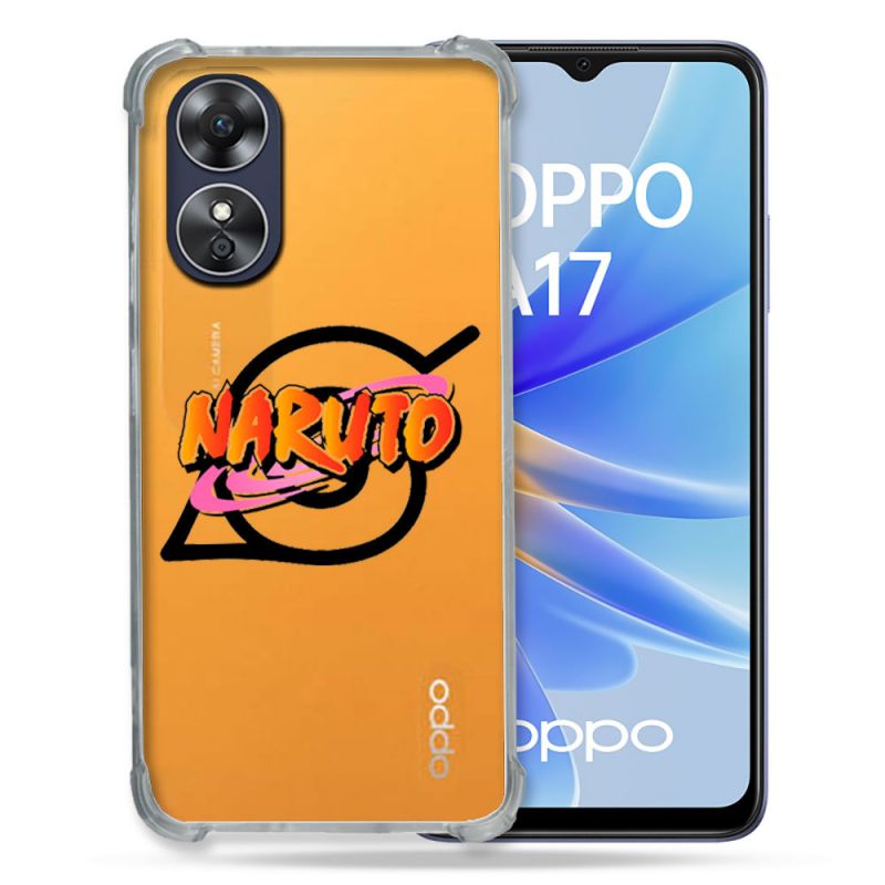 Coque Renforcée Transparente Pour Oppo A17 Naruto Logo