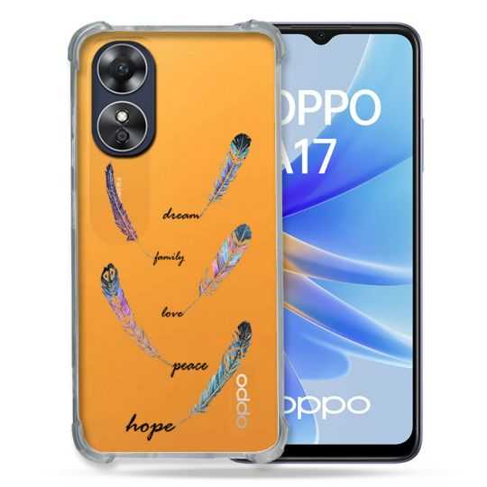 Coque Renforcée Transparente Pour Oppo A17 Plume Couleur