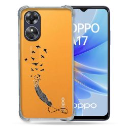Coque Renforcée Transparente Pour Oppo A17 Plume Infini