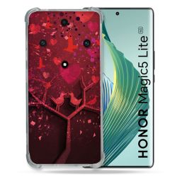 Coque Renforcée Pour Honor Magic 5 Lite Amour Arbre