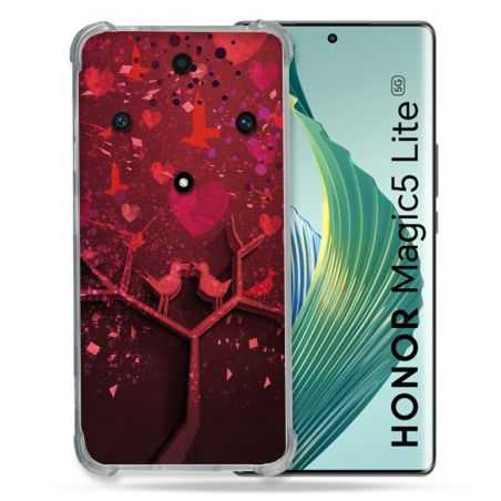 Coque Renforcée Pour Honor Magic 5 Lite Amour Arbre