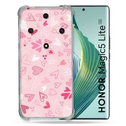 Coque Renforcée Pour Honor Magic 5 Lite Amour Ptis Coeurs