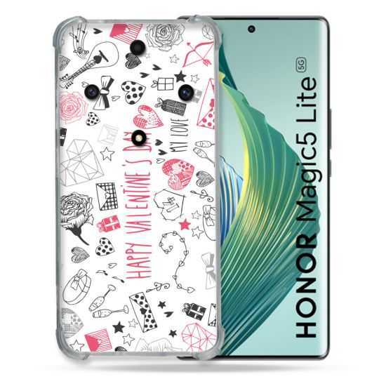 Coque Renforcée Pour Honor Magic 5 Lite Amour Valentines