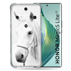 Coque Renforcée Pour Honor Magic 5 Lite Animal Cheval Cristal