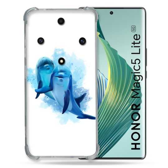 Coque Renforcée Pour Honor Magic 5 Lite Animal Dauphin Duo