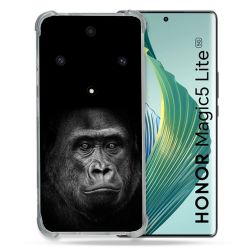 Coque Renforcée Pour Honor Magic 5 Lite Animal Gorille Noir