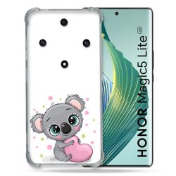 Coque Renforcée Pour Honor Magic 5 Lite Animal Koala Cœur