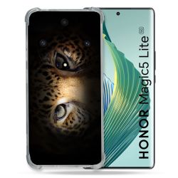 Coque Renforcée Pour Honor Magic 5 Lite Animal Leopard Yeux