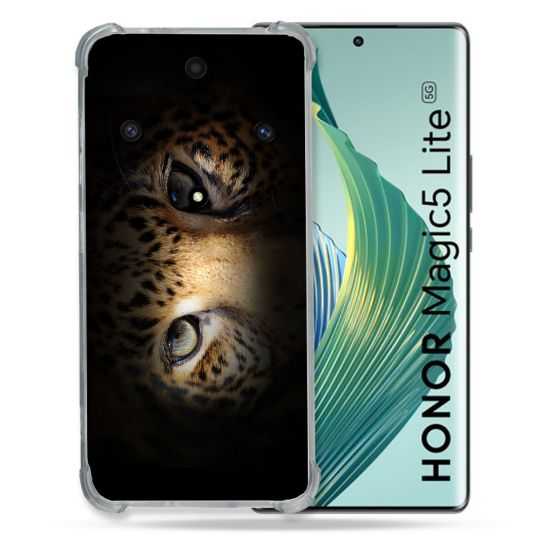 Coque Renforcée Pour Honor Magic 5 Lite Animal Leopard Yeux