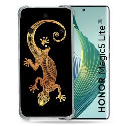 Coque Renforcée Pour Honor Magic 5 Lite Animal Lezard Noir