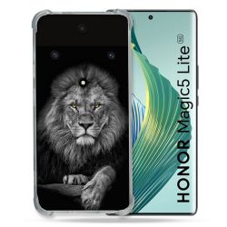 Coque Renforcée Pour Honor Magic 5 Lite Animal Lion Majestueux