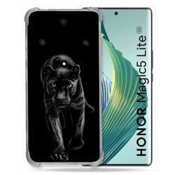 Coque Renforcée Pour Honor Magic 5 Lite Animal Panthère Noire