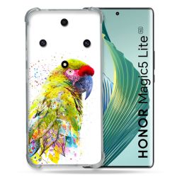 Coque Renforcée Pour Honor Magic 5 Lite Animal Perroquet Jaune
