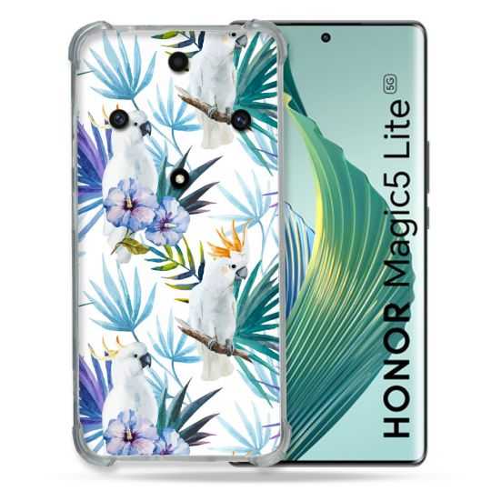 Coque Renforcée Pour Honor Magic 5 Lite Animal Perroquet Peinture