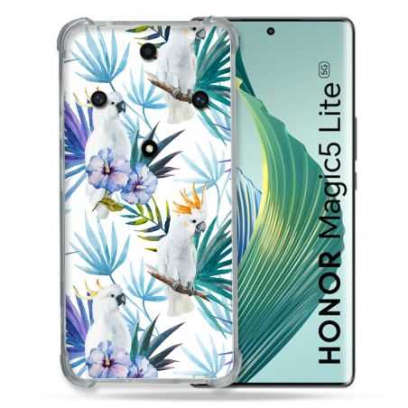 Coque Renforcée Pour Honor Magic 5 Lite Animal Perroquet Peinture