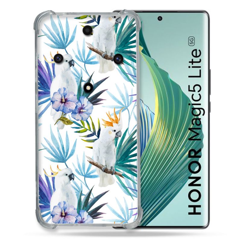 Coque Renforcée Pour Honor Magic 5 Lite Animal Perroquet Peinture