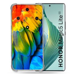 Coque Renforcée Pour Honor Magic 5 Lite Animal Perroquet Plume