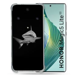 Coque Renforcée Pour Honor Magic 5 Lite Animal Requin Sombre