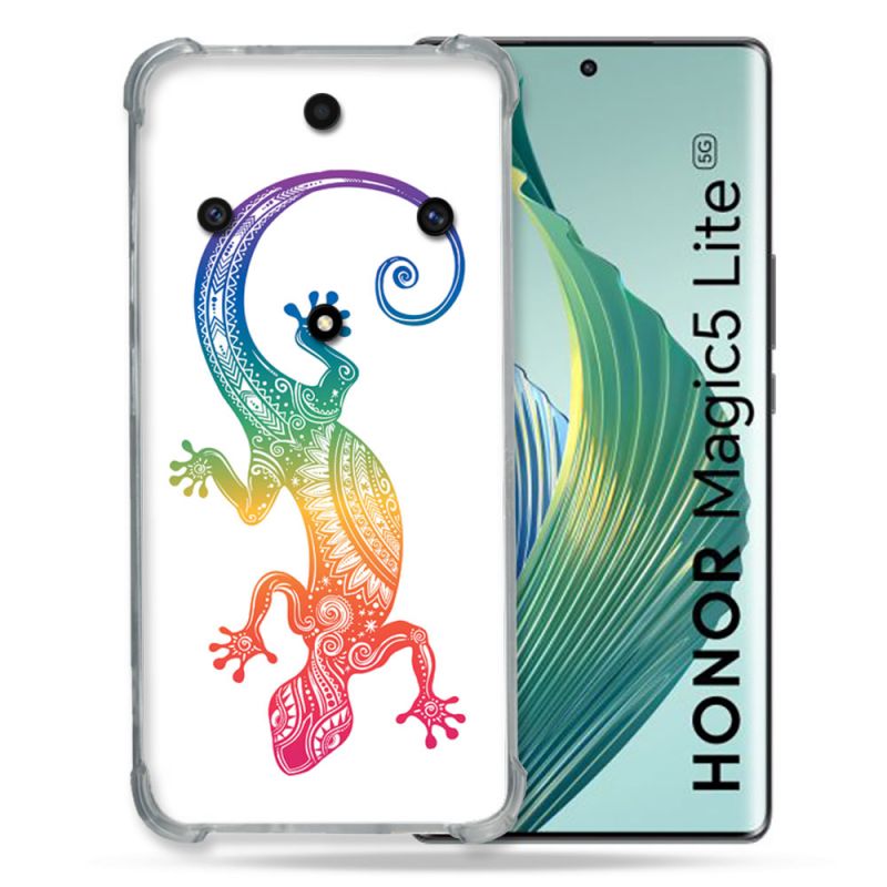 Coque Renforcée Pour Honor Magic 5 Lite Animal Salamandre Color