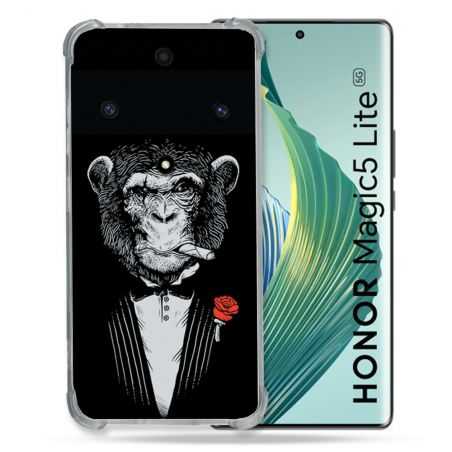 Coque Renforcée Pour Honor Magic 5 Lite Decale Singe Mafia