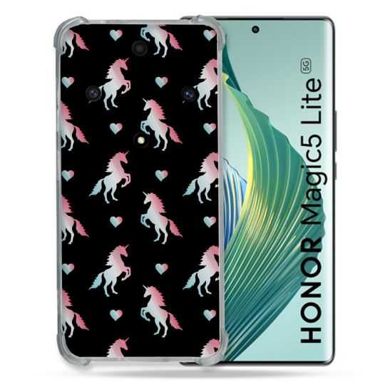Coque Renforcée Pour Honor Magic 5 Lite Fantastique Licorne Pattern