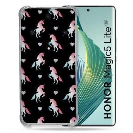 Coque Renforcée Pour Honor Magic 5 Lite Fantastique Licorne Pattern