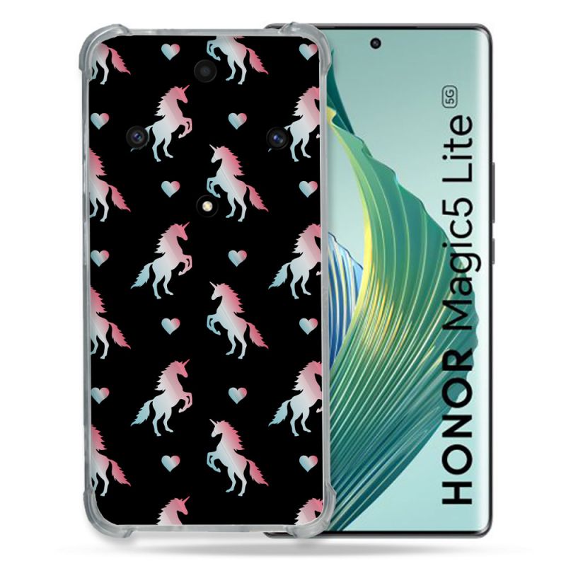Coque Renforcée Pour Honor Magic 5 Lite Fantastique Licorne Pattern