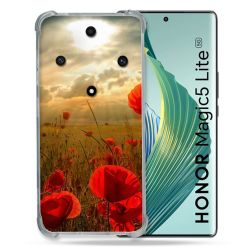 Coque Renforcée Pour Honor Magic 5 Lite Fleur Coquelicot