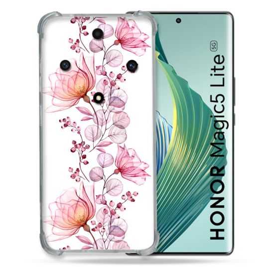 Coque Renforcée Pour Honor Magic 5 Lite Fleur Eclosion