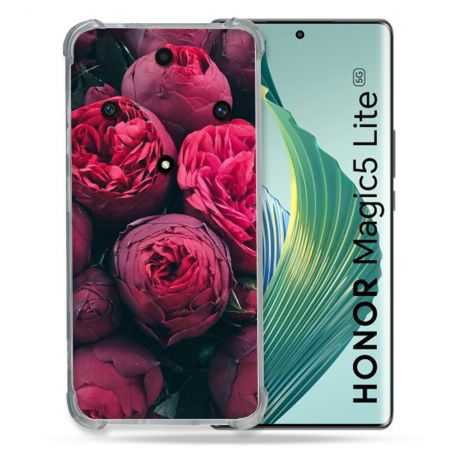 Coque Renforcée Pour Honor Magic 5 Lite Fleur Pivoine