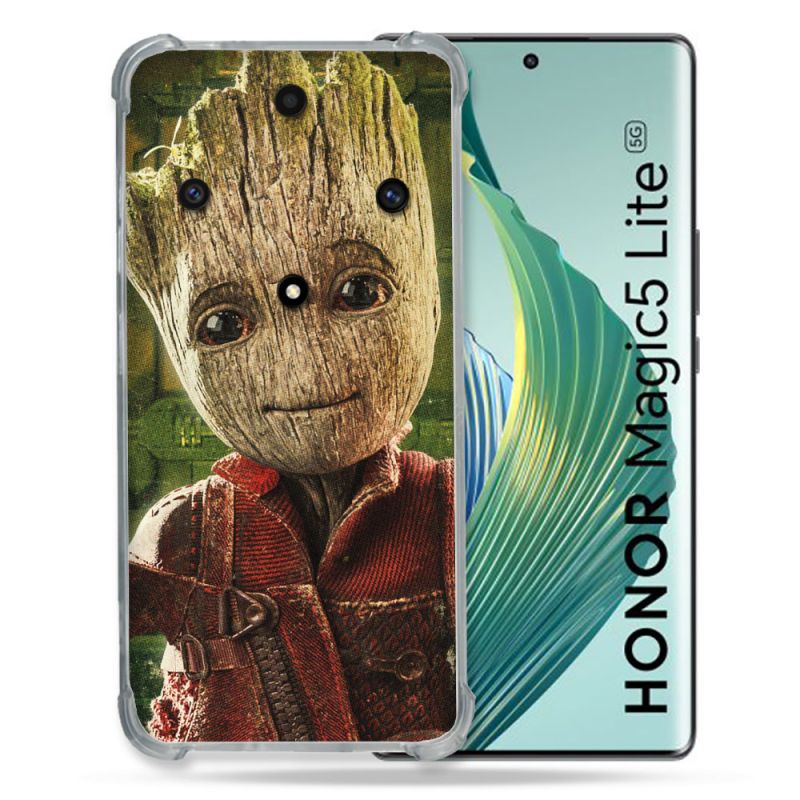 Coque Renforcée Pour Honor Magic 5 Lite Groot Vert