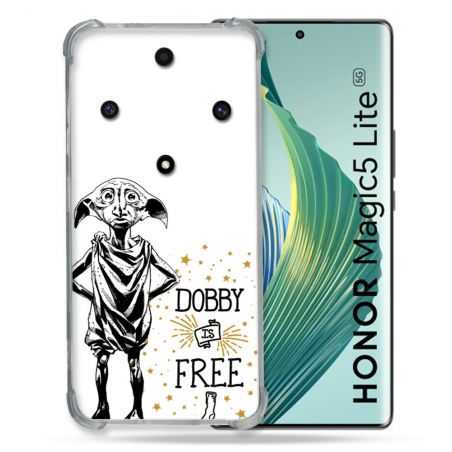 Coque Renforcée Pour Honor Magic 5 Lite Harry Potter Dobby Free Blanc