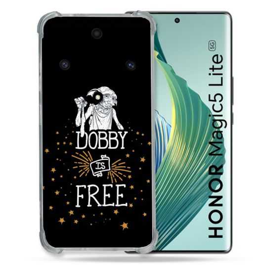 Coque Renforcée Pour Honor Magic 5 Lite Harry Potter Dobby Free Noir