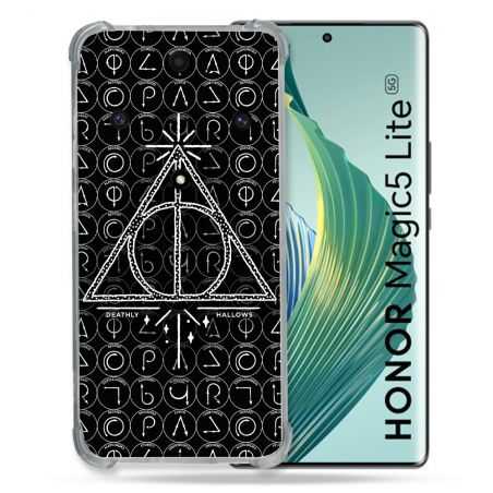 Coque Renforcée Pour Honor Magic 5 Lite Harry Potter Hollows Triangle Noir