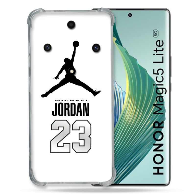 Coque Renforcée Pour Honor Magic 5 Lite Jordan 23 Blanc
