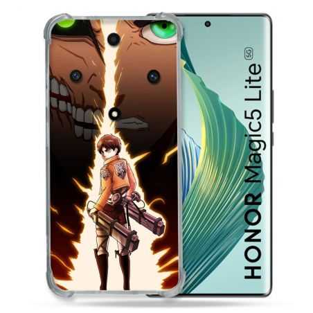 Coque Renforcée Pour Honor Magic 5 Lite Manga Attaque Titans Eren Eclair