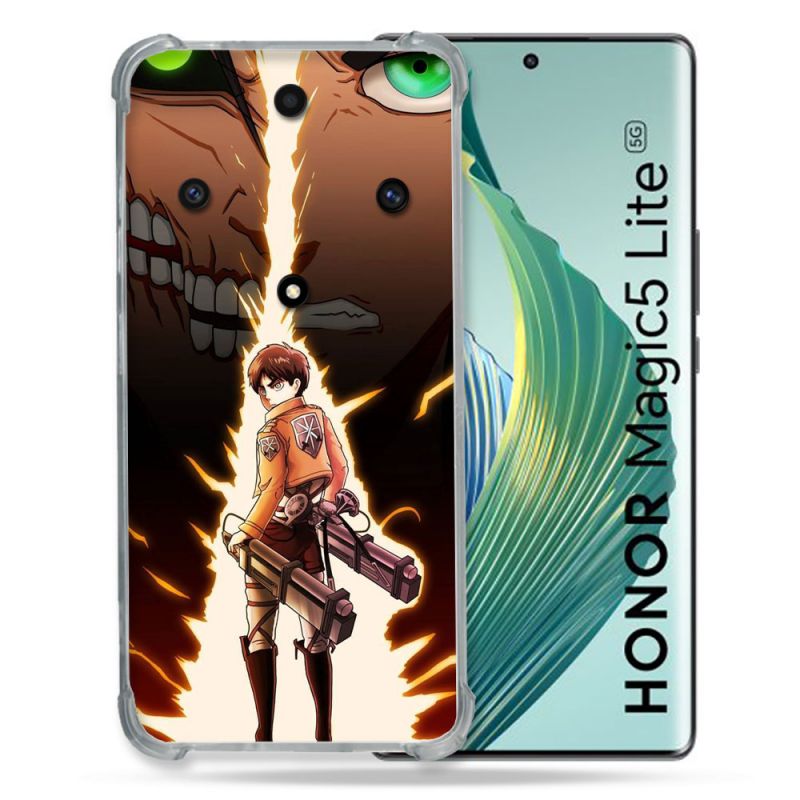 Coque Renforcée Pour Honor Magic 5 Lite Manga Attaque Titans Eren Eclair