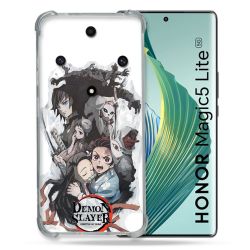 Coque Renforcée Pour Honor Magic 5 Lite Manga Demon Slayer Blanc