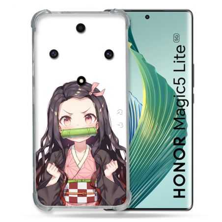 Coque Renforcée Pour Honor Magic 5 Lite Manga Demon Slayer Nezuko