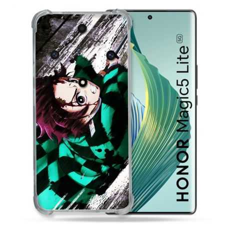 Coque Renforcée Pour Honor Magic 5 Lite Manga Demon Slayer Tanjiro
