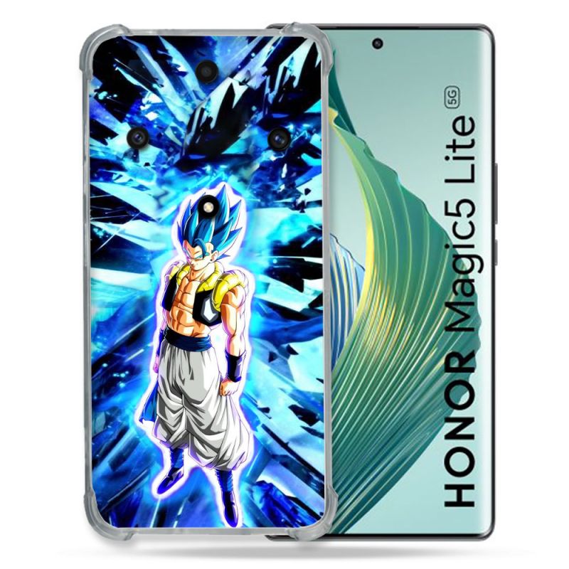 Coque Renforcée Pour Honor Magic 5 Lite Manga Dragon Ball Gogeta Lumiere