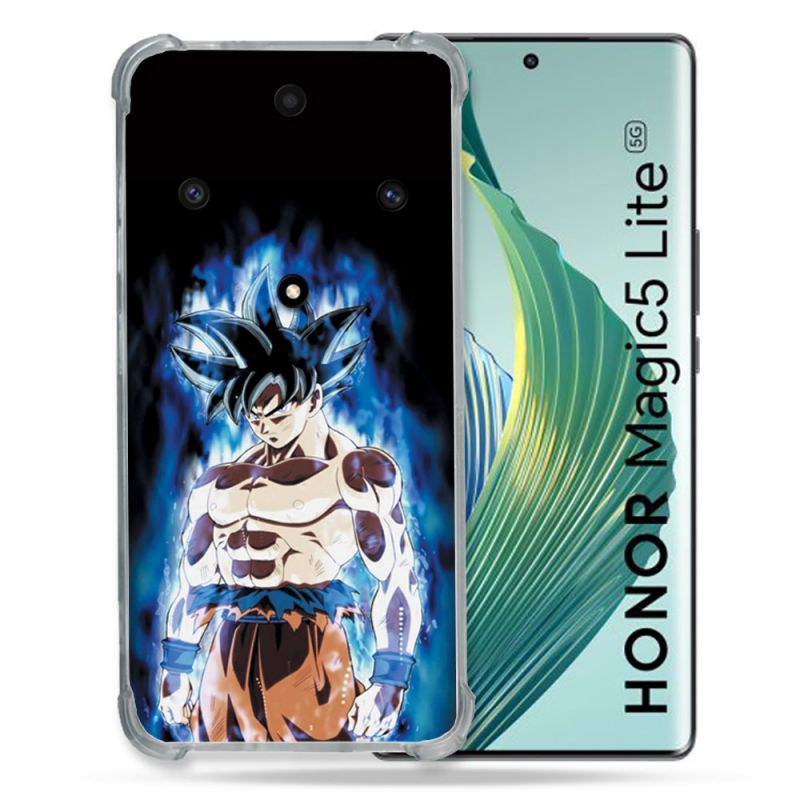 Coque Renforcée Pour Honor Magic 5 Lite Manga Dragon Ball Sangoku Noir