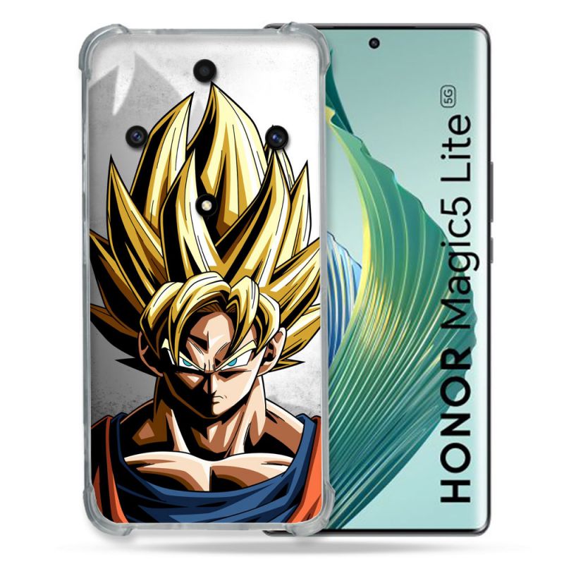 Coque Renforcée Pour Honor Magic 5 Lite Manga Dragon Ball Sangoku Portrait