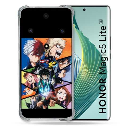 Coque Renforcée Pour Honor Magic 5 Lite Manga My Hero Academia Noir
