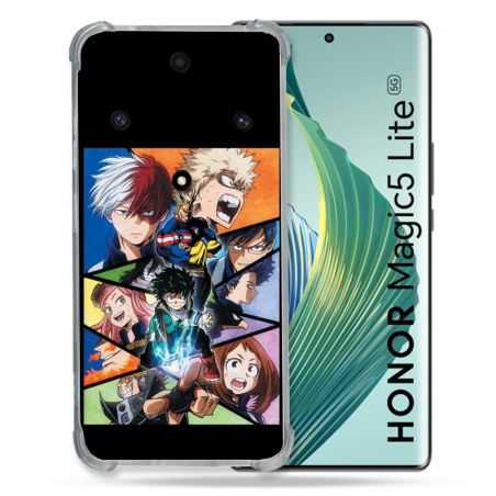 Coque Renforcée Pour Honor Magic 5 Lite Manga My Hero Academia Noir