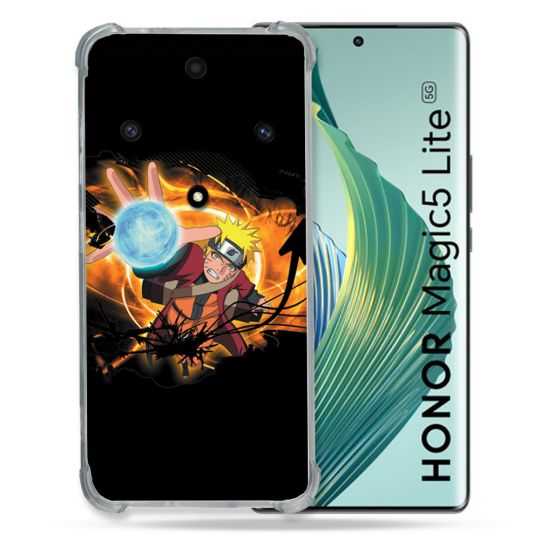 Coque Renforcée Pour Honor Magic 5 Lite Manga Naruto Noir
