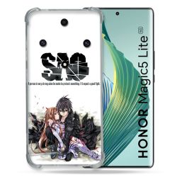 Coque Renforcée Pour Honor Magic 5 Lite Manga SAO sword Art Online Blanc