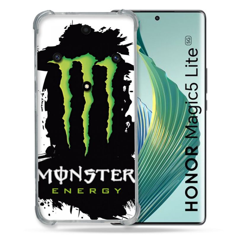Coque Renforcée Pour Honor Magic 5 Lite Monster Energy Tache