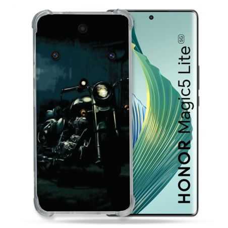 Coque Renforcée Pour Honor Magic 5 Lite Moto Harley Vintage