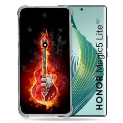 Coque Renforcée Pour Honor Magic 5 Lite Musique Guitare Electrique
